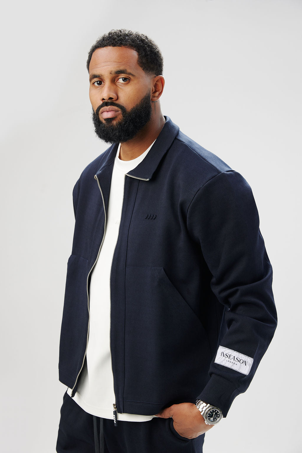 Navy Tracksuit Top